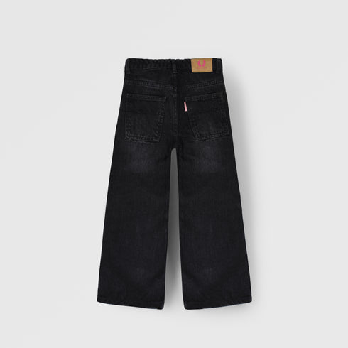 Wide-Leg Jeans In Black